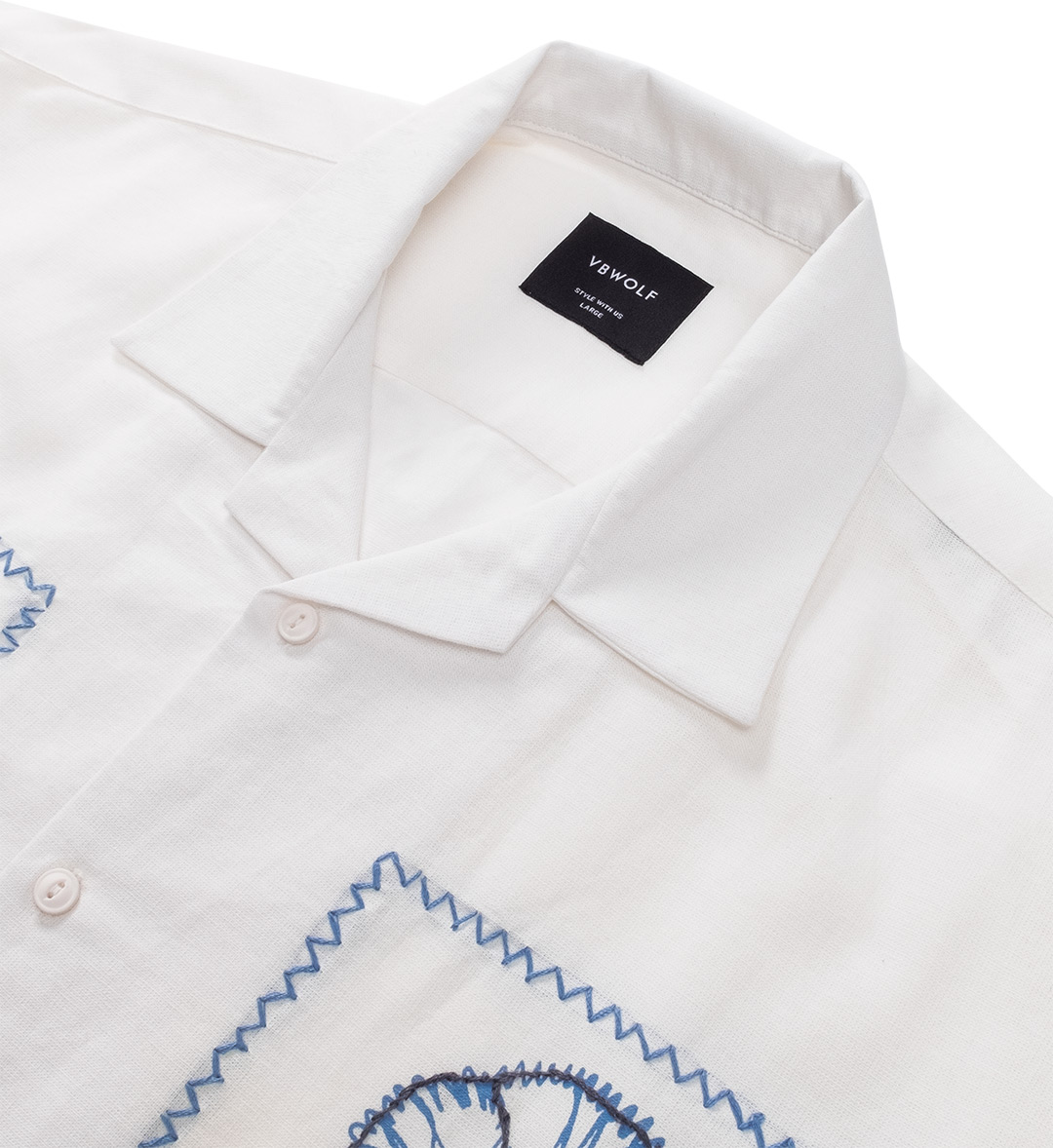 Detail Flower Essence Stem Shirt – Off White 01