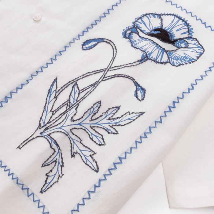 Cover Flower Essence Stem Shirt – White