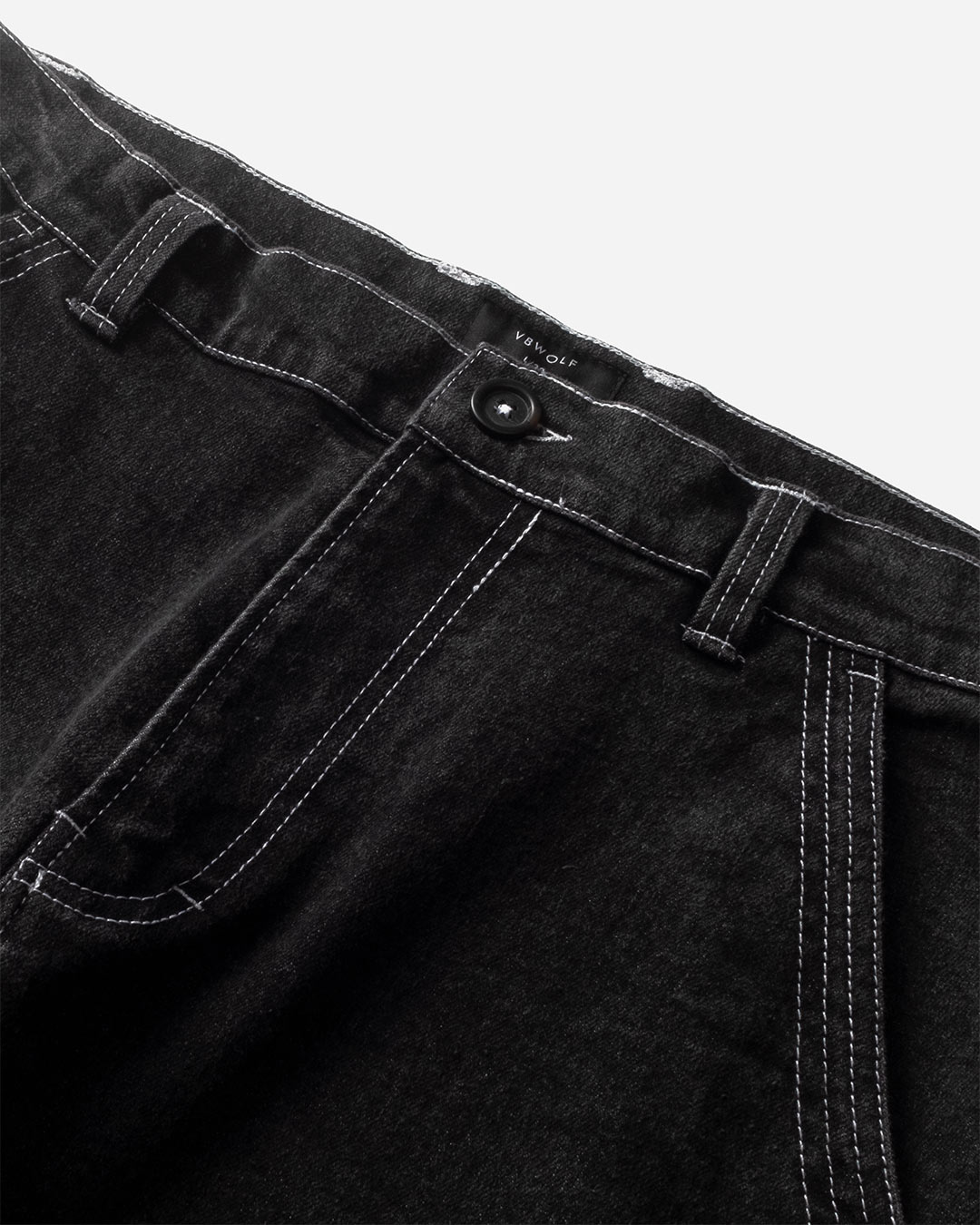 Detail – Jeans Baggy Pants – Black Wash 1
