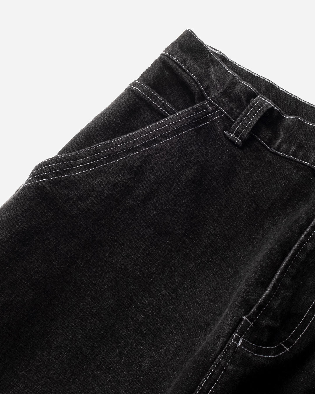 Detail – Jeans Baggy Pants – Black Wash 2
